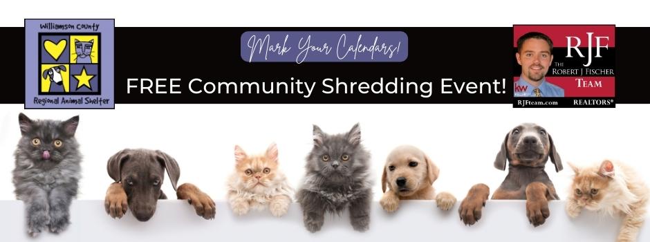 Community Shredding Event graphic 